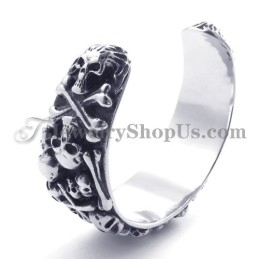 Titanium Schedel Armband