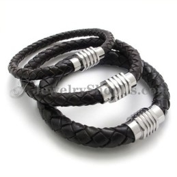 Mode Titanium Met Leren Armband