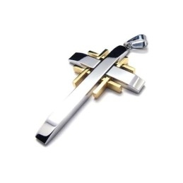 Heren Kruisketting Van Puur Titanium (Nieuw)