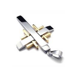 Heren Kruisketting Van Puur Titanium (Nieuw)