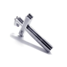 Heren Zilveren Kruishanger Van Puur Titanium (Nieuw)