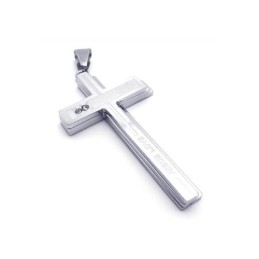 Heren Zilveren Kruishanger Van Puur Titanium (Nieuw)