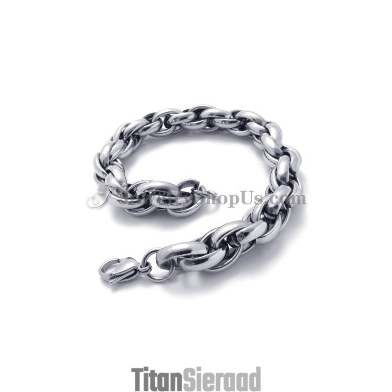 Mode Zilveren Titanium Armband Mode Zilveren Titanium Armband