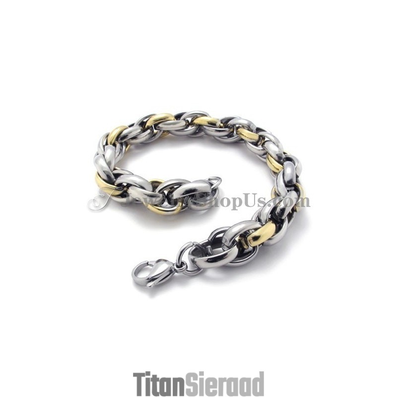 Mode Gouden Titanium Armband Mode Gouden Titanium Armband