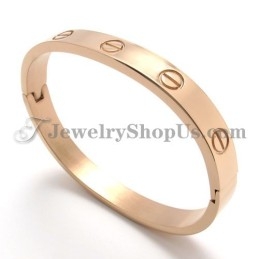 Elegante Titanium Roségouden Armband Voor Dames