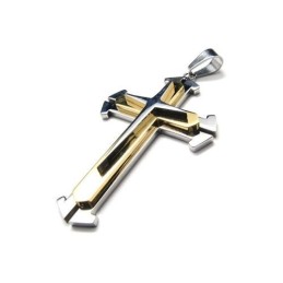 Herenketting Met Sterhanger En Kruis Van Puur Titanium