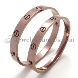 Elegante Roségouden Titanium Armband Voor Dames