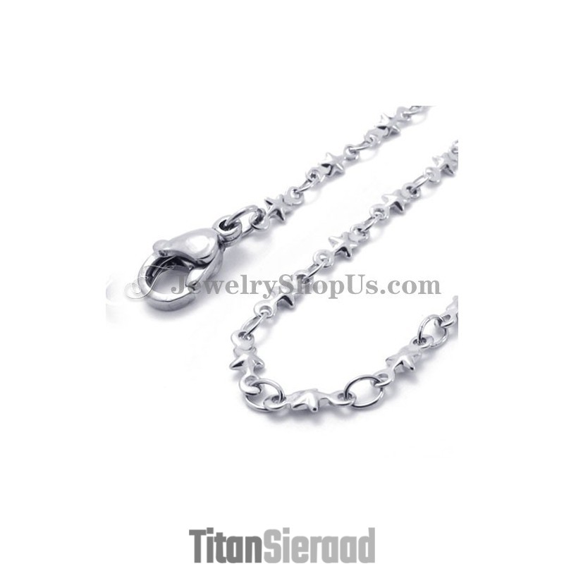 Prachtige Titanium Sterrenketting