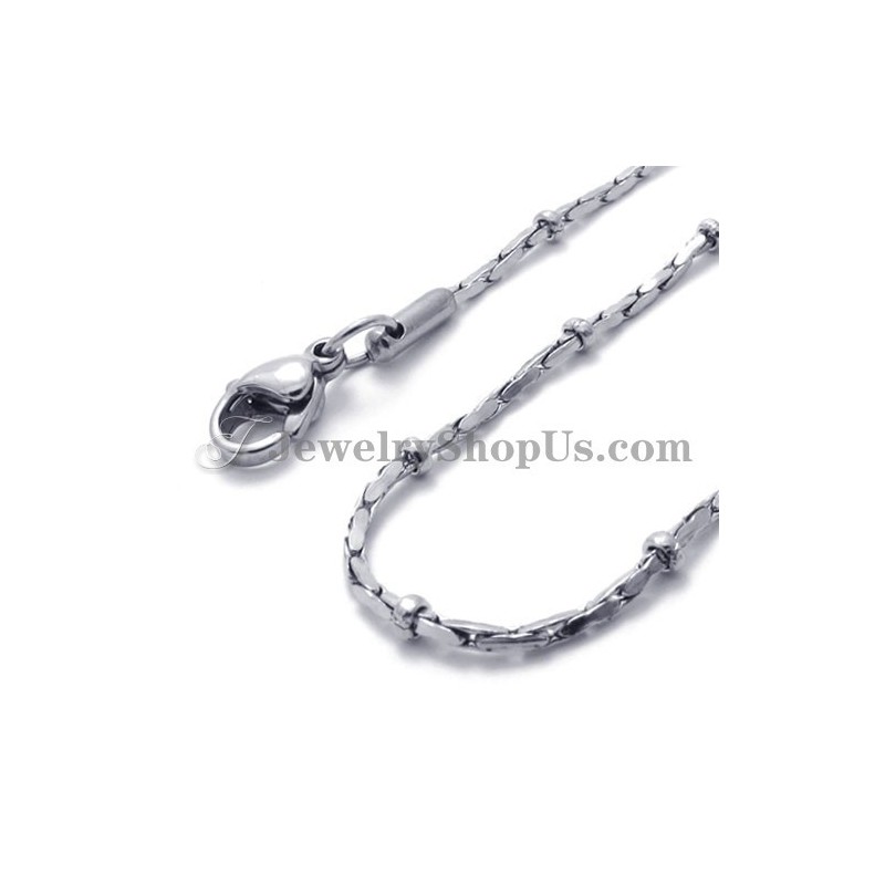 Mode Zilveren Titanium Damesketting