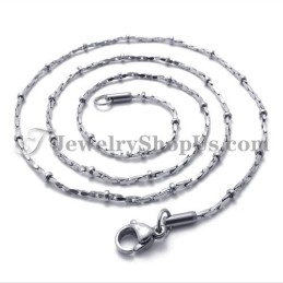 Mode Zilveren Titanium Damesketting