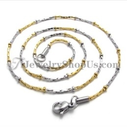 Mode Gouden Titanium Damesketting