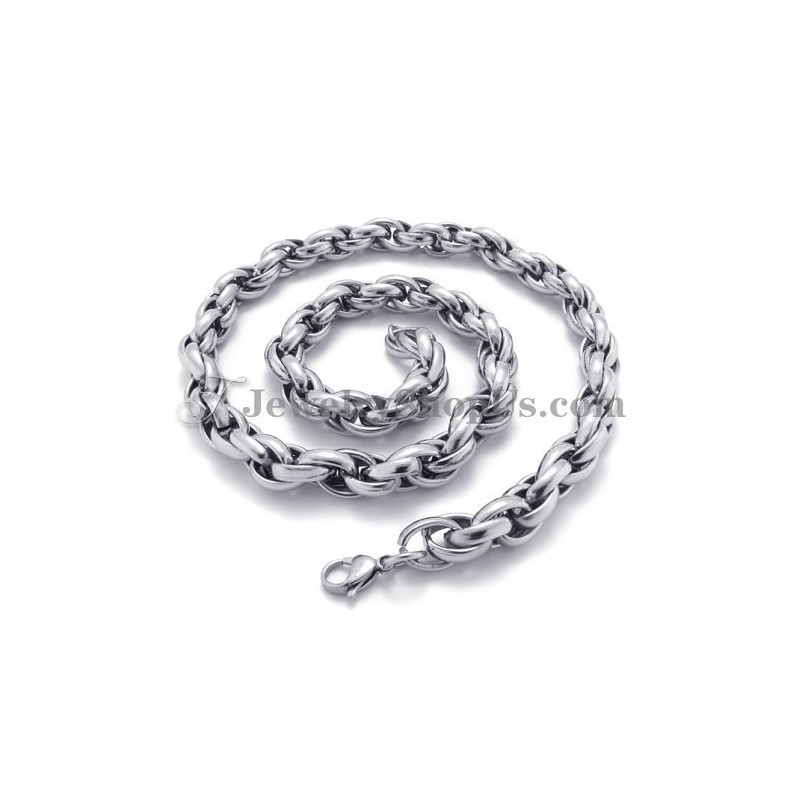 Elegante Zilveren Titanium Ketting