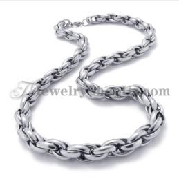 Elegante Zilveren Titanium Ketting