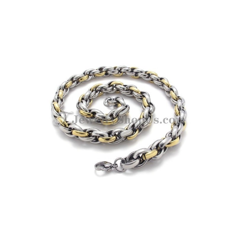 Elegante Gouden Titanium Ketting