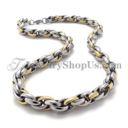 Elegante Gouden Titanium Ketting