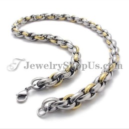Elegante Gouden Titanium Ketting