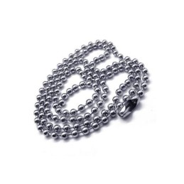 Herenketting Met Kruishanger Van Zuiver Titanium In Zilver (Nieuw)