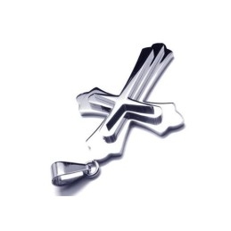 Heren Zilveren Kruishanger Van Puur Titanium (Nieuw)
