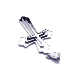 Heren Zilveren Kruishanger Van Puur Titanium (Nieuw)