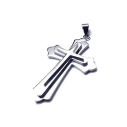 Heren Zilveren Kruishanger Van Puur Titanium (Nieuw)