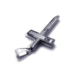 Heren Zilveren Kruishanger Van Puur Titanium (Nieuw)