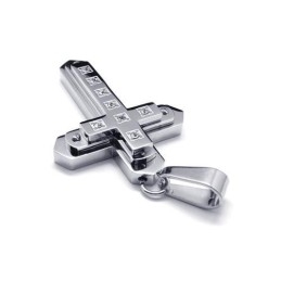 Heren Zilveren Kruisketting Met Hanger Van Puur Titanium