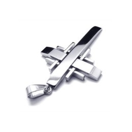 Heren Zilveren Kruishanger Van Puur Titanium (Nieuw)