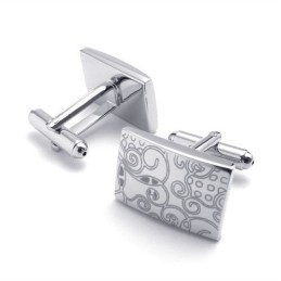Elegante Vorm, Kleur, Briljantie, Superieure Kwaliteit Titanium Manchetknopen
