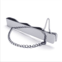 Elegante Vorm, Kleur, Briljantie, Superieure Kwaliteit, Titanium Stropdasclips