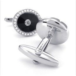 Elegante Vorm, Delicate Kleuren, Hoogwaardige Titanium Manchetknopen