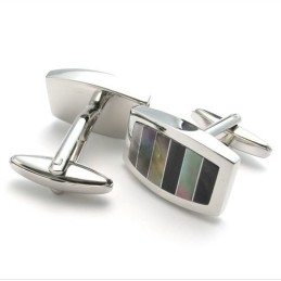 Professioneel Ontwerp, Kleurbriljantie, Uitstekende Kwaliteit Titanium-Cupronickel Manchetknopen