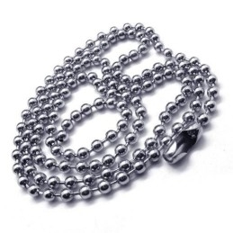 Heren Zwarte Zilveren Robot Puur Titanium Hanger Ketting