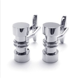 Fijn Bewerkte, Delicate Kleuren, Superieure Kwaliteit Titanium Manchetknopen