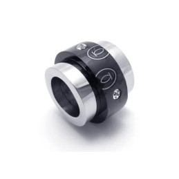 Zwarte Zilveren Hanger Met Puur Titanium Ringen (Nieuw)
