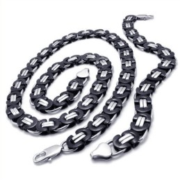 Vakkundige Vervaardiging Van Delicate Kleuren, Hoogwaardige Titanium Sieradenset Inclusief Ketting En Armband