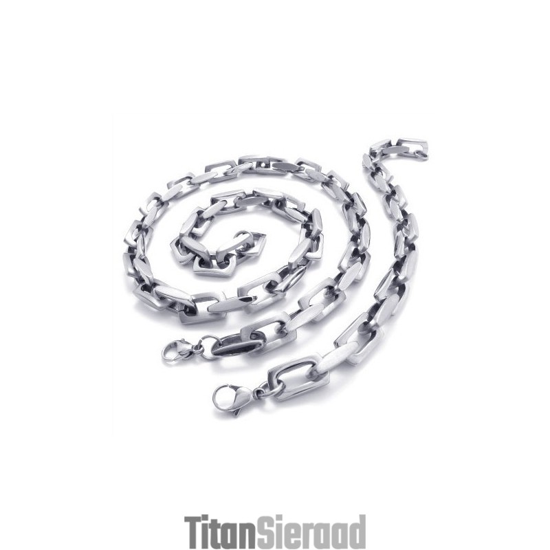 Professioneel Ontwerp, Kleurbriljantie, Uitstekende Kwaliteit Titanium Sieradenset Inclusief Ketting En Armband