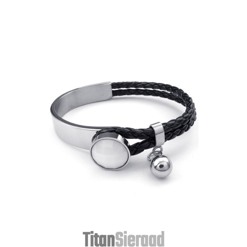 Fijn Bewerkte, Delicate Kleuren, Uitstekende Kwaliteit Titanium Leren Armband Fijn Bewerkte, Delicate Kleuren, Uitstekende Kwaliteit Titanium Leren Armband