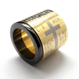 Herenketting Met Kruisringen Van Puur Titanium (Nieuw)