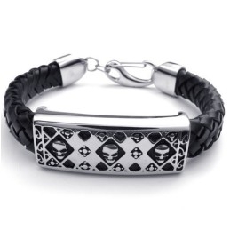 Behendig Ontwerp, Delicate Kleuren, Betrouwbare Kwaliteit Titanium Leren Armband