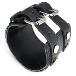 Prachtig Ontwerp, Kleurrijke, Uitstekende Kwaliteit Titanium Leren Armband