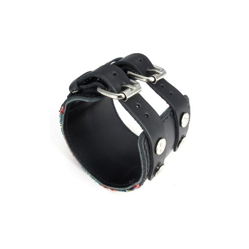 Prachtig Ontwerp, Kleurrijke, Uitstekende Kwaliteit Titanium Leren Armband