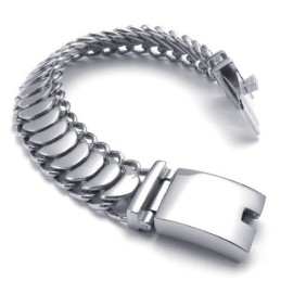 Elegante Vorm, Kleur, Briljantie, Betrouwbare Kwaliteit Titanium Armband