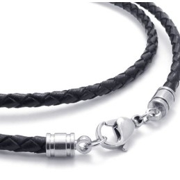 Vakkundige Vervaardiging Delicate Kleuren Uitstekende Kwaliteit Titanium Leren Ketting