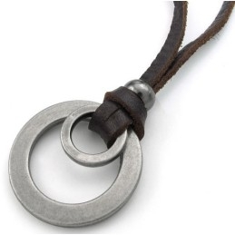 Deft Design Delicate Kleuren Betrouwbare Kwaliteit Titanium Leren Ketting