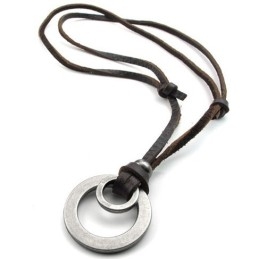 Deft Design Delicate Kleuren Betrouwbare Kwaliteit Titanium Leren Ketting