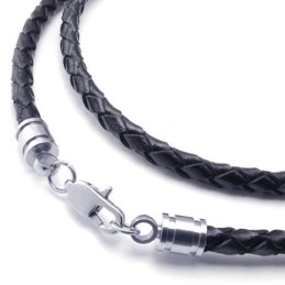 Deft Design Delicate Kleuren Wereldwijd Bekende Titanium Leren Ketting