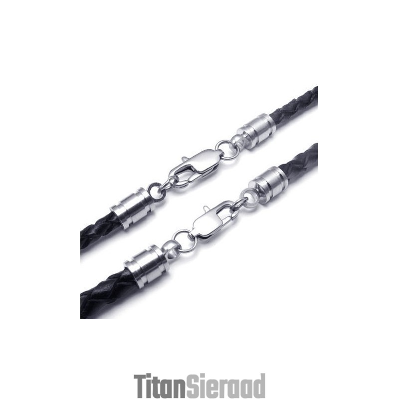 Professioneel Ontwerp, Delicate Kleuren, Betrouwbare Kwaliteit Titanium Leren Ketting