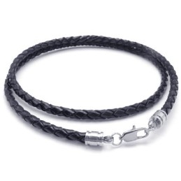 Professioneel Ontwerp, Delicate Kleuren, Betrouwbare Kwaliteit Titanium Leren Ketting