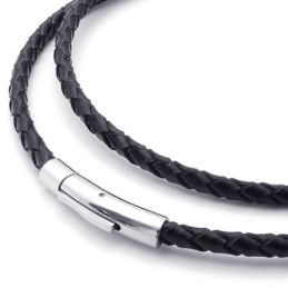 Rationele Constructie Kleur Briljantie Stabiele Kwaliteit Titanium Leren Ketting
