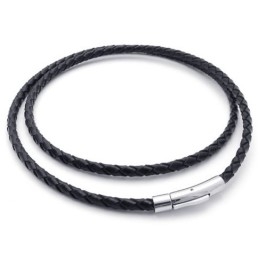 Rationele Constructie Kleur Briljantie Stabiele Kwaliteit Titanium Leren Ketting